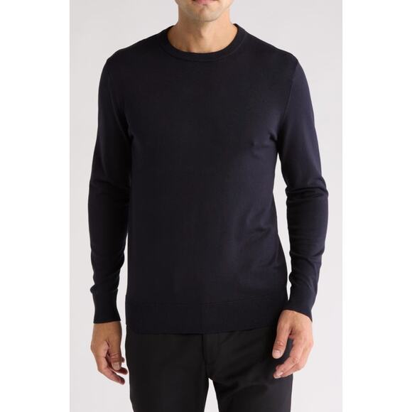 Tom Baine Men Size XL Dark Navy Performance Collection Crew Neck Pullover New 2 - Picture 1 of 7